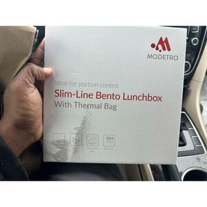Modetro Slim line Bento Lunchbox with Thermal Bag